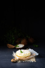 a simple quark coconut cake from the tin