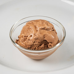 ice cream ball in the bowl