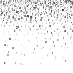 Binary code background. Digital data stream encoding. Matrix. Vector illustration