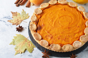 Traditional pumpkin pie