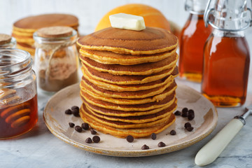 Fresh homemade pancakes