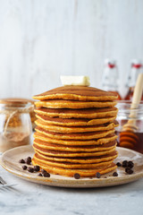 Fresh homemade pancakes