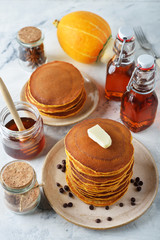 Fresh homemade pancakes