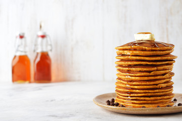 Fresh homemade pancakes