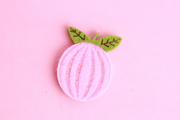 fabric craft with fruit shape