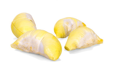 Durian , King of Fruits isolated on white background.