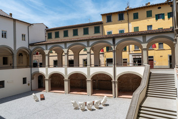 Cloister of San Domenico church in San Miniato, Florence