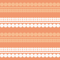 Polka dots seamless pattern. Mosaic of ethnic figures. Patterned texture. Geometric background. Can be used for wallpaper, textile, invitation card, wrapping, web page background.