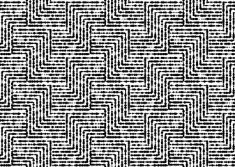 Abstract geometric pattern with stripes, lines. Seamless vector background. White and black ornament. Simple lattice graphic design