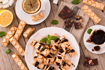 Puff pastry cookies. 