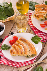 Spanakopita, greek spinach pie. 