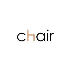 Chair logo simple and minimalsit