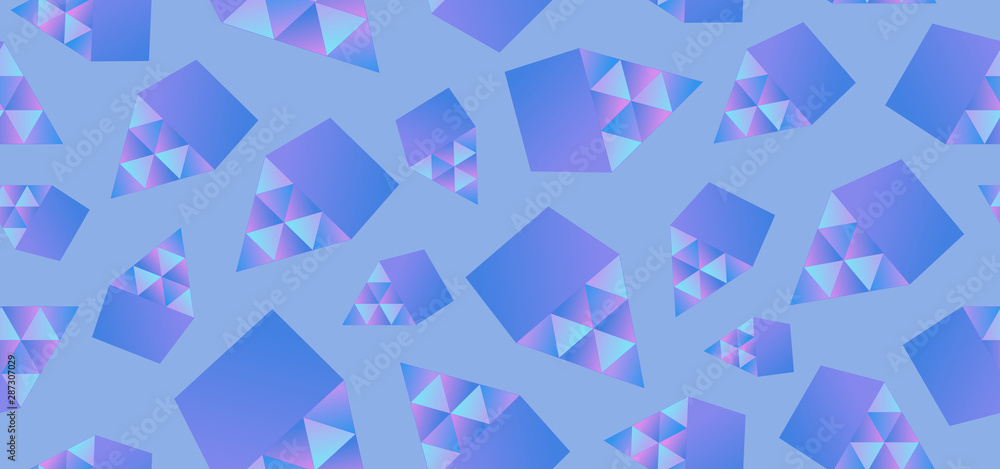 Poster background seamless pattern with abstract shapes vector illustration colorful design modern geometri