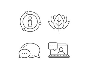 Friends chat line icon. Chat bubble, info sign elements. Friendship love sign. Assistance business symbol. Linear friends chat outline icon. Information bubble. Vector