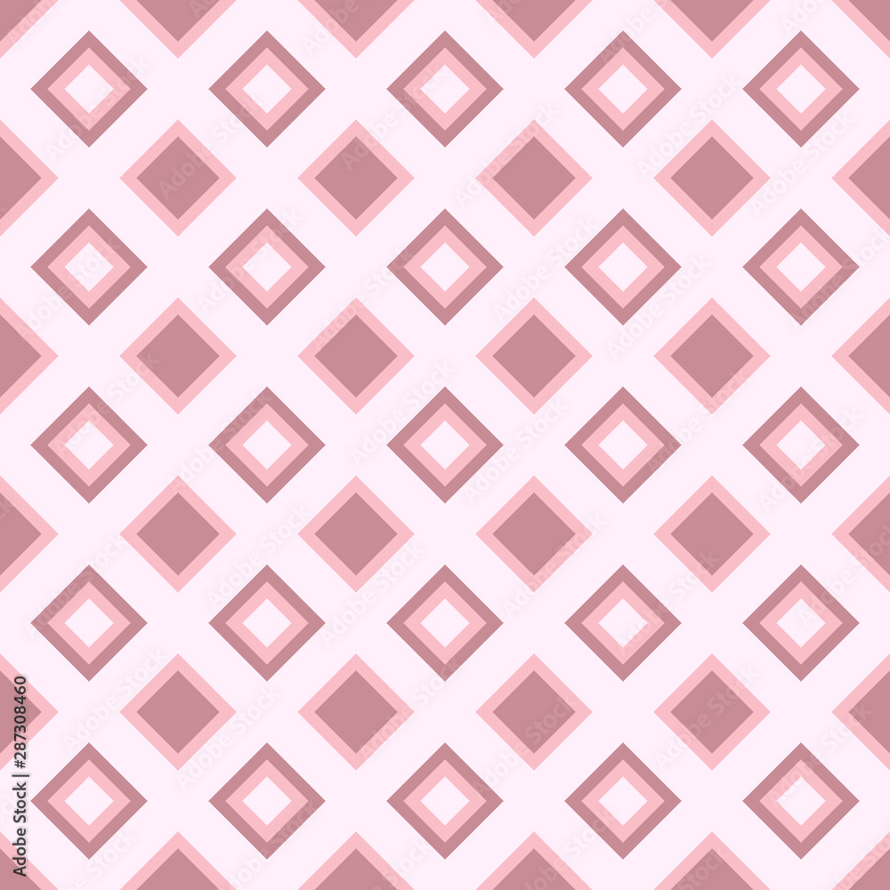 Poster Abstract repeating square pattern background - vector graphic