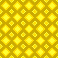 Geometrical golden color seamless pattern - vector square background design
