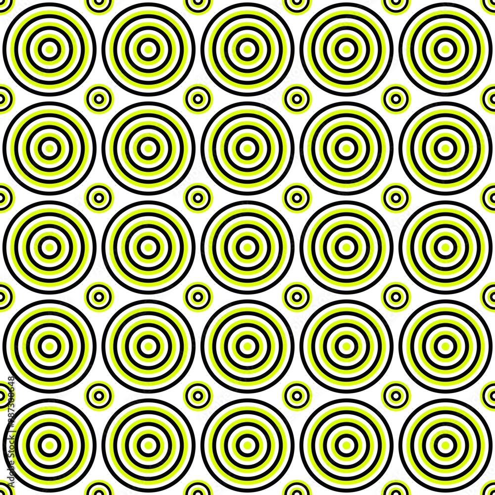Poster geometrical seamless pattern - vector circle design background