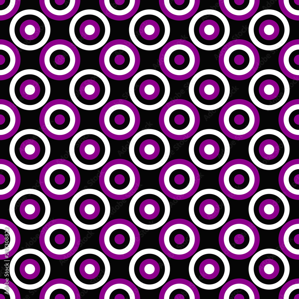 Poster abstract repeating circle pattern design background - colored vector graphic