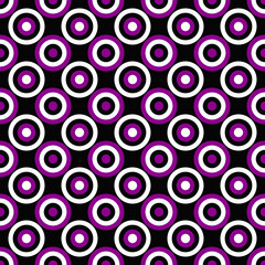 Abstract repeating circle pattern design background - colored vector graphic