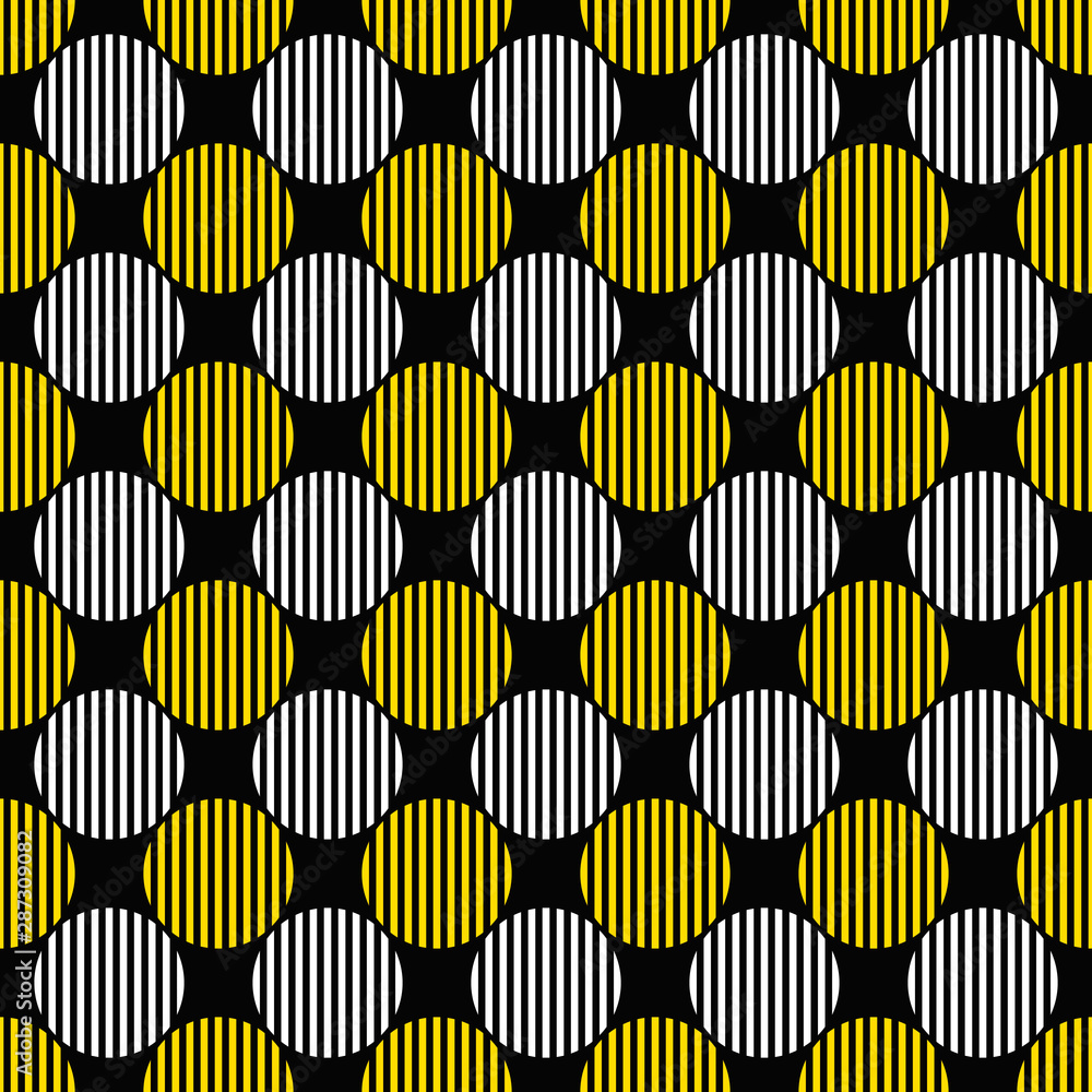 Poster seamless geometrical circle pattern background design - color vector illustration