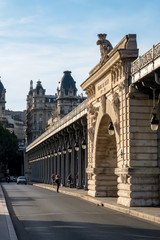 Paris, France: Pont de Bir-Hakeim, also known as viaduc de Passy - a bridge that cross the Seine River in Paris