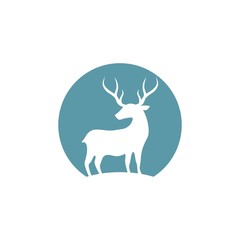 Deer ilustration logo vector