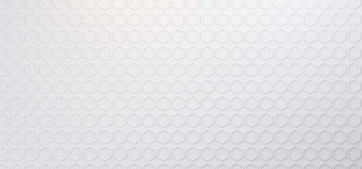 hexagonal background white creative abstract 3d-illustration