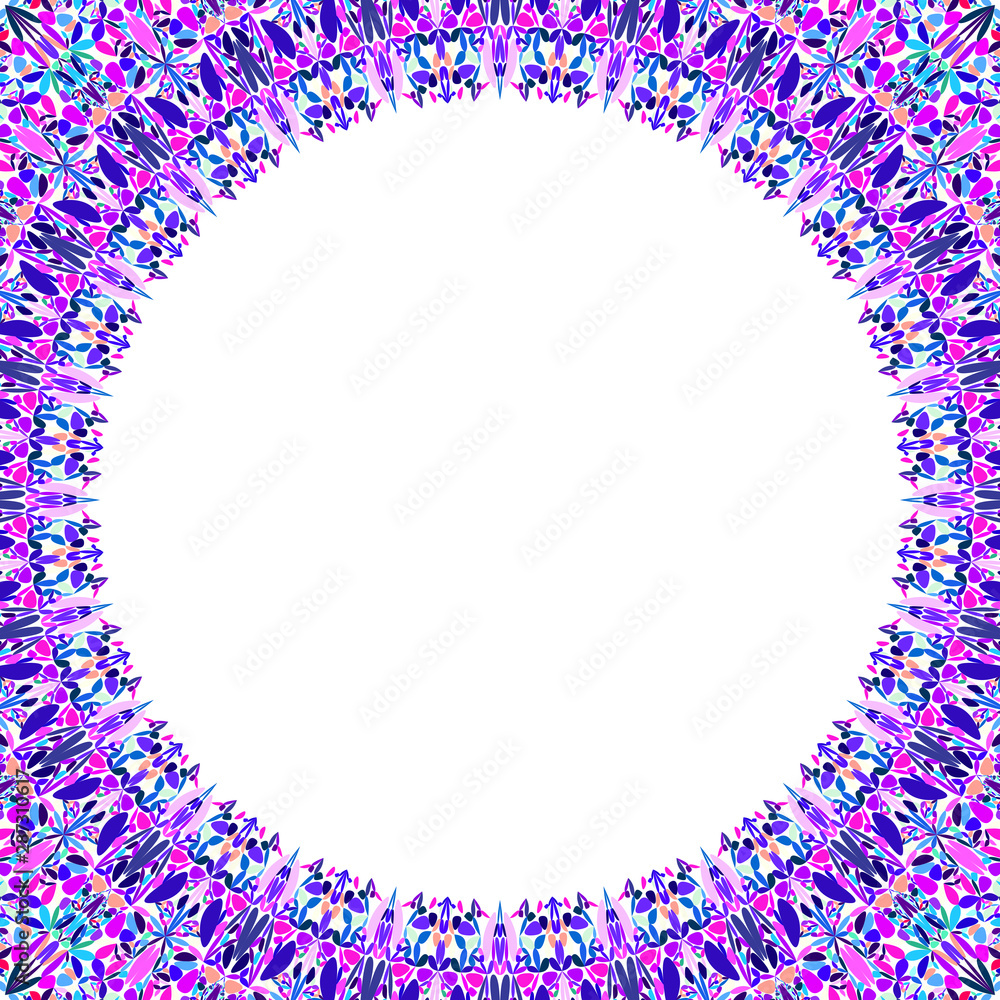 Poster abstract circular frame - vector design with white background