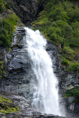 Fototapeta na wymiar Geirangerfjord waterfall