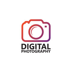 Digital Photography Logo Template Design Vector, Emblem, Design Concept, Creative Symbol, Icon