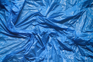 Plastic garbage bag texture background. Waste recycle concept. Reuse. 
