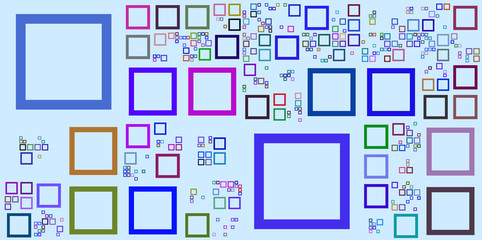 Abstract background with squares. Vector illustration. Big Data concept.