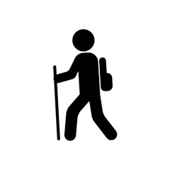 Hiking icon symbol simple design