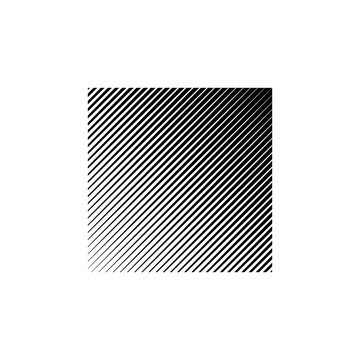 Square shape with halftone effect