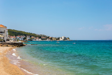 Fototapeta na wymiar famous Spetses island on Saronic gulf near Athens. Greece
