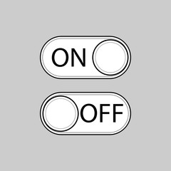 On Off icon vector - 287322058