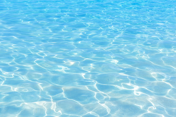 Obraz na płótnie Canvas Shining blue water ripple background.