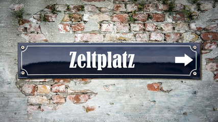 Schild 390 - Zeltplatz