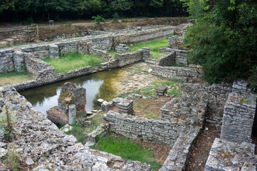 Fototapeta na wymiar Ruins of ancient city in south Albania. Butrint - UNESCO World Heritage