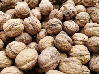 healthy walnuts at the market