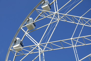 ferris wheel on blue sky