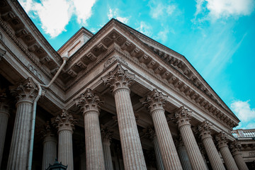 Fototapeta premium Kazan cathedral cathedral. Blue sky on the background.