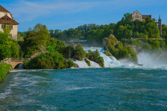 At the Rhine Falls in Switzerland, in summer 2019. © Kai