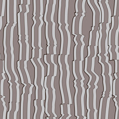 Fototapeta premium Wavy line pattern. Hand drawn stripes. 