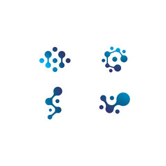 Metaball template logo design vector icon 