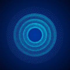 Dotwork Halftone low poly style geometrical object tube. Engraving Vector Illustration.