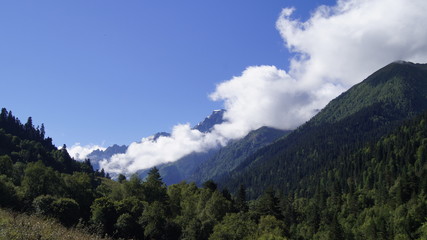 Fototapeta premium view of mountains