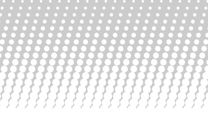 Light grey modern pop art background with halftone dots design, vector illustration