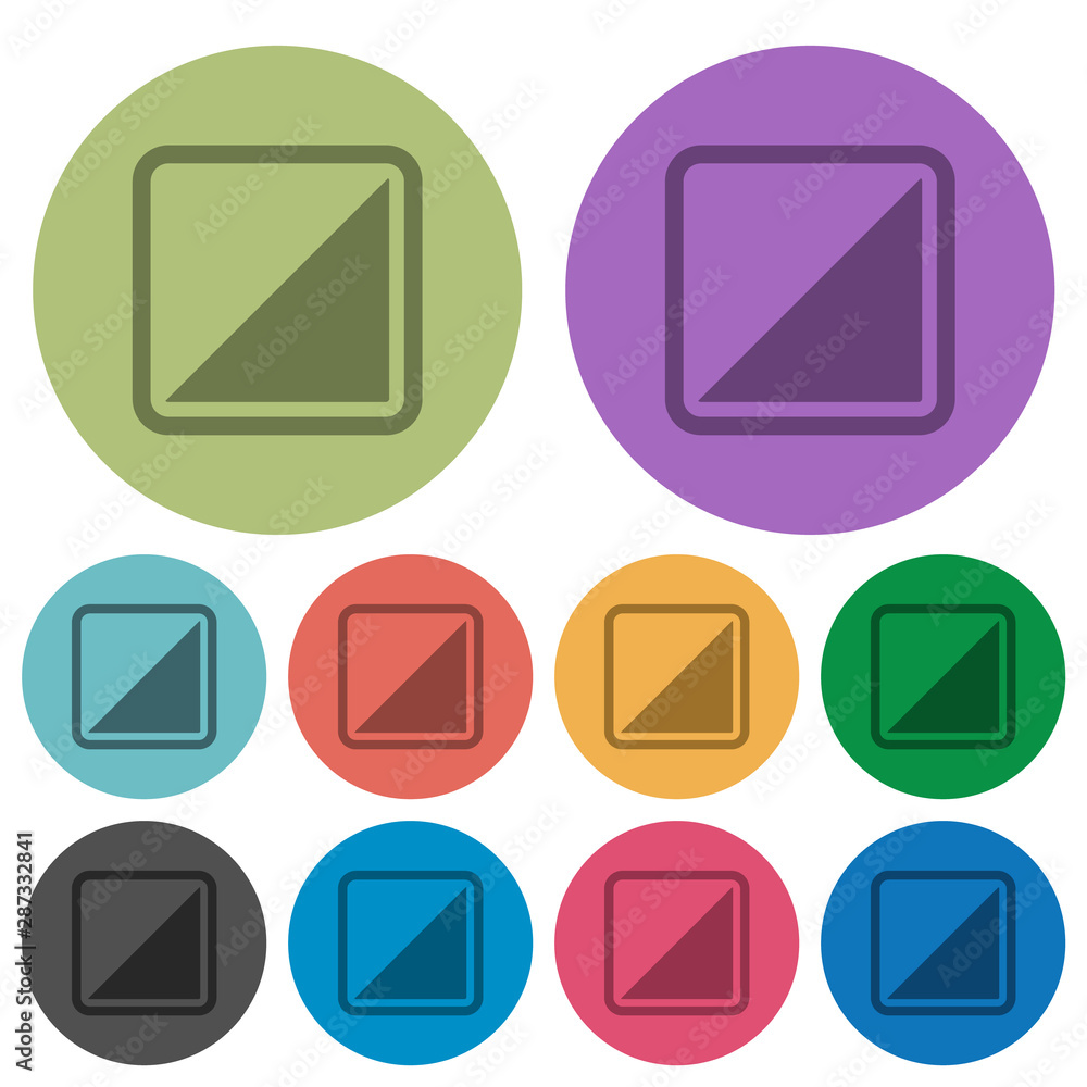 Poster invert object color darker flat icons