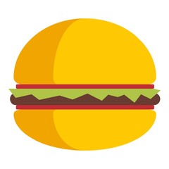 Burger icon. Flat illustration of burger vector icon for web design